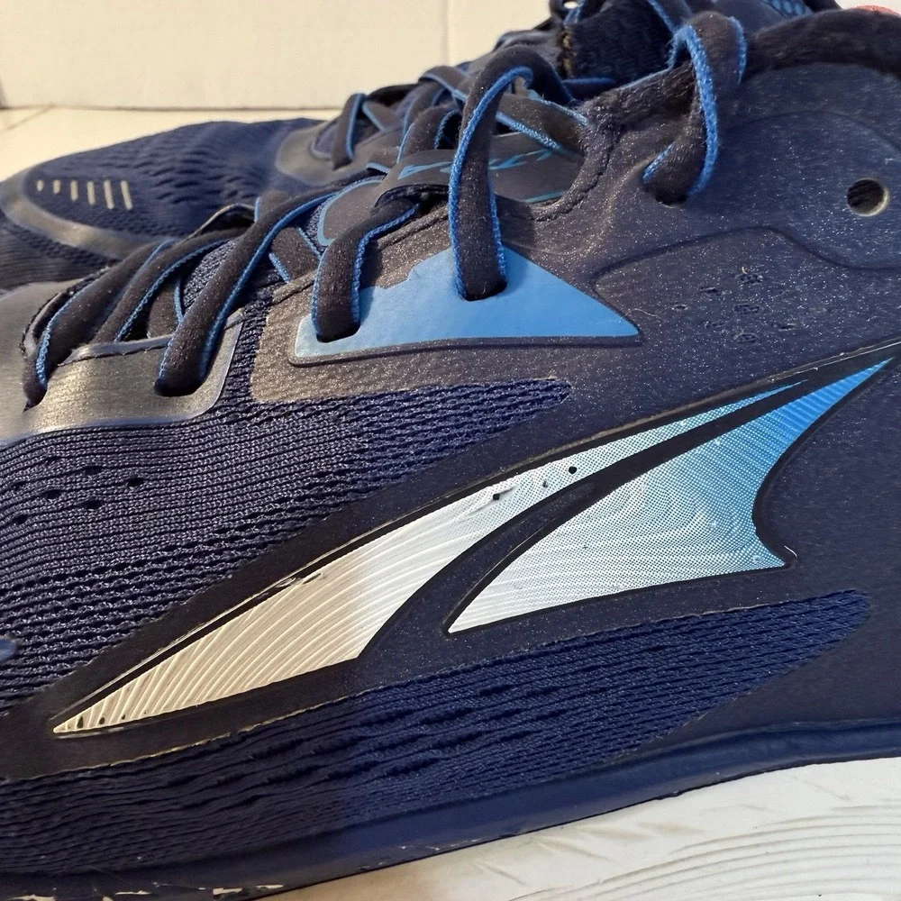 Altra Paradigm 6 Mens 12 Running Shoes Blue White ALOA5471424‎ Fast Shipping